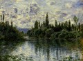 Arm of the Seine near Vetheuil Claude Monet Landscape